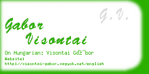 gabor visontai business card